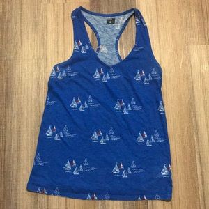 Blue sailboat Tank Top (from Urban Outfitters)